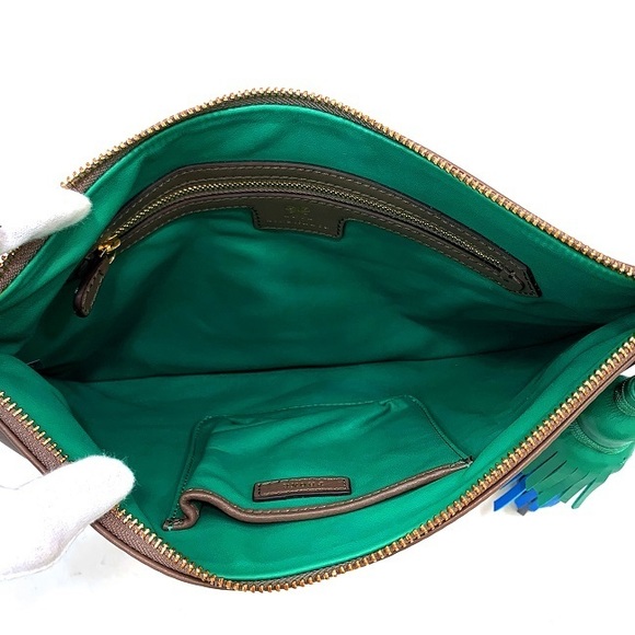 Anya Hindmarch Clutch Bag Leather Gray - Picture 6 of 10